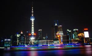 The Oriental Pearl Tower Night Scenery